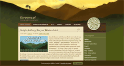 Desktop Screenshot of karpaccy.pl